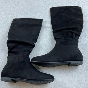 JEOSSY MILLAN DJY841 SYNTHETIC LEATHER WOMEN’S KNEE HIGH BOOTS SIZE: 8 BLACK